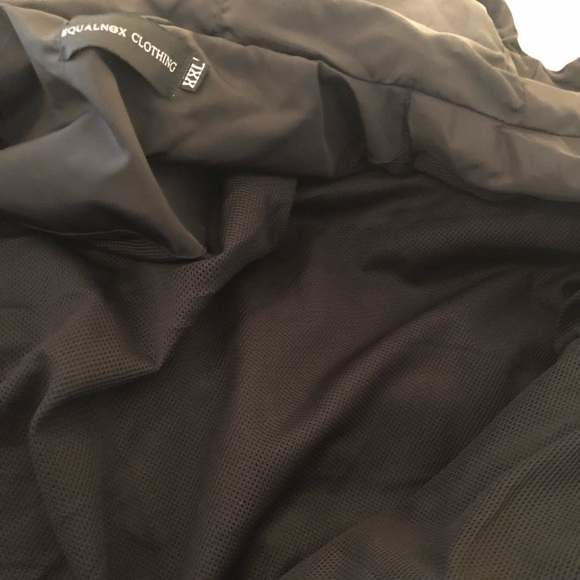 Equalnox Clothing Co Windbreaker hoodie black white size XXL - Picture 9 of 11